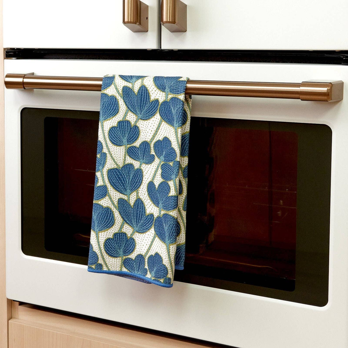 Modern Poppy Eco Kitchen Tea Towel
