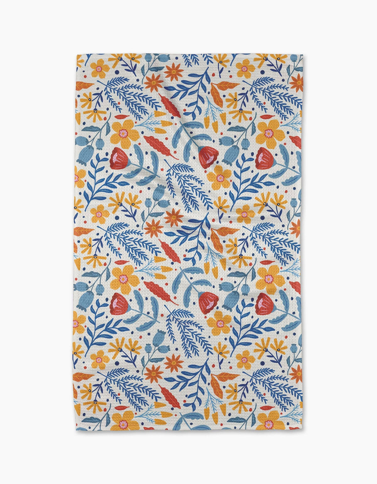 Folk Flora Tea Towel