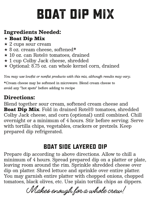 Coastal Kitchen- Boat Dip Mix