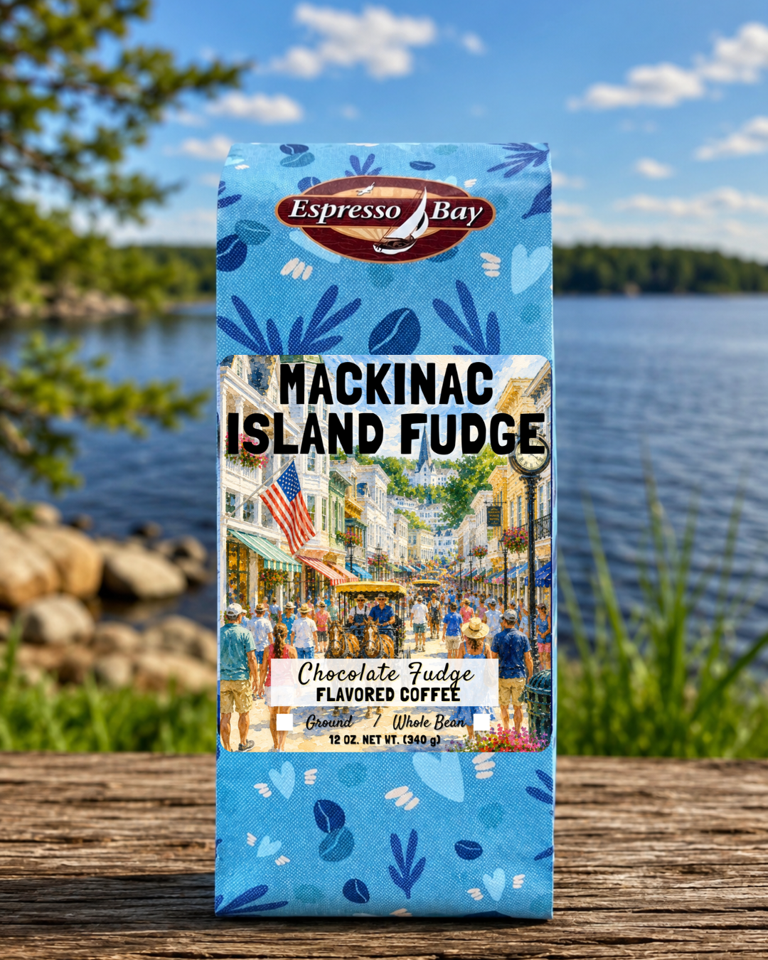 Mackinac Island Fudge Flavored Blend: Whole Bean / 12 oz.