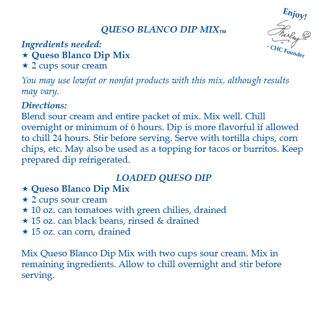Queso Blanco Dip Mix