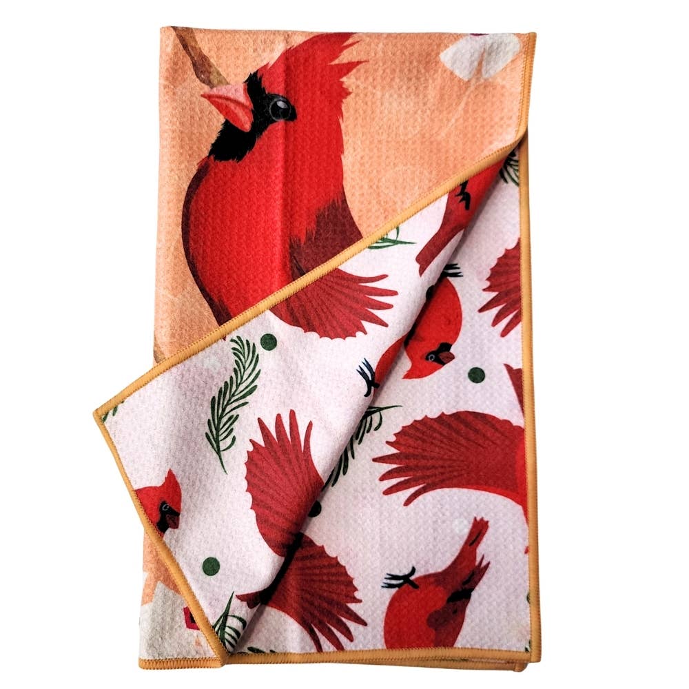 Cardinal - Dual Sided Tea Towel - Kitchen & Hand Towel