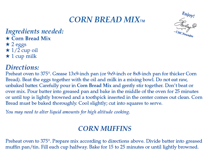 Sweet Corn Bread Mix