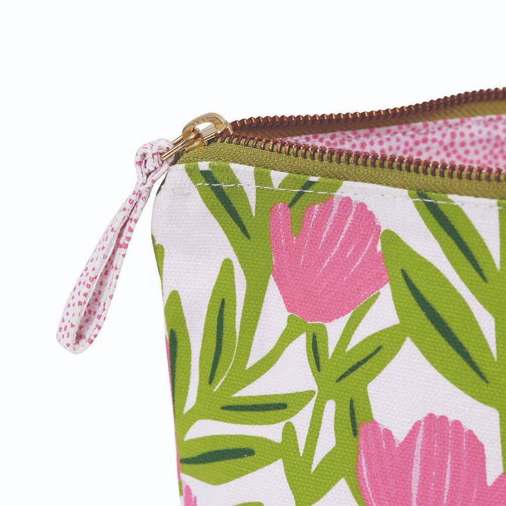 Pink Delight Medium Canvas Pouch