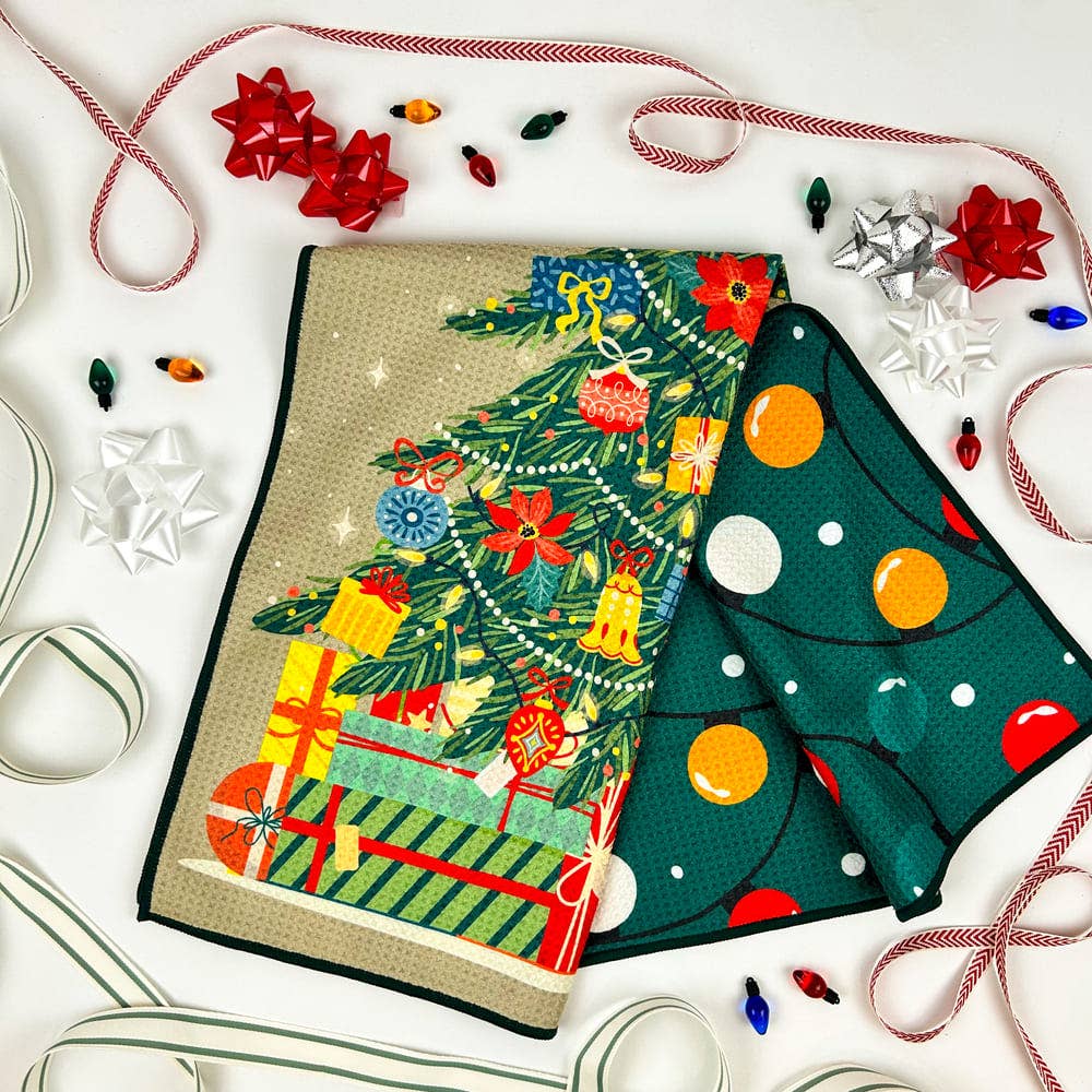 Christmas Deck the Halls - Dual Sided Tea Towel