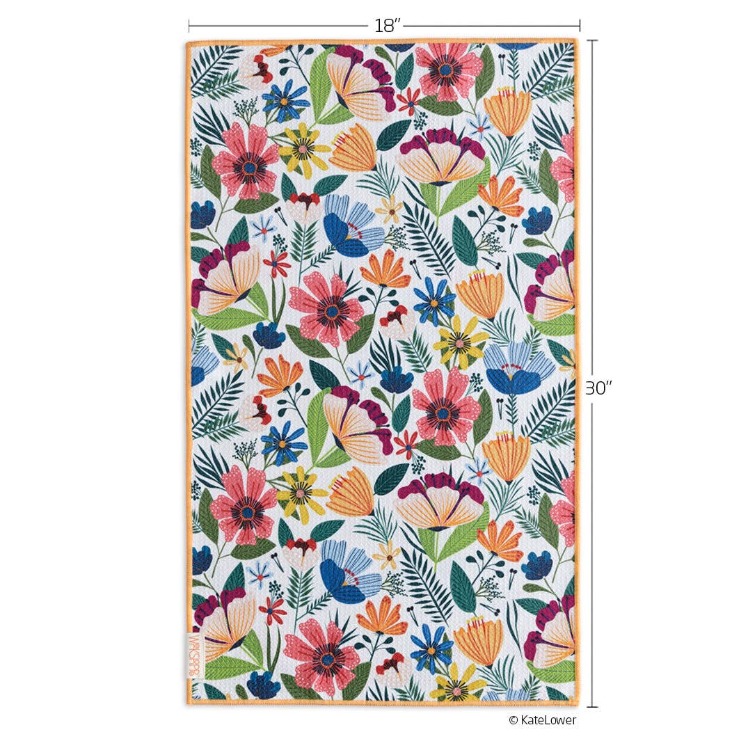 Fields Of Flowers Microfiber Hand Towel, Spring Decor Gift