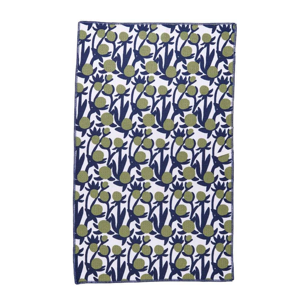 Anemone Poppy Eco Kitchen Tea Towel