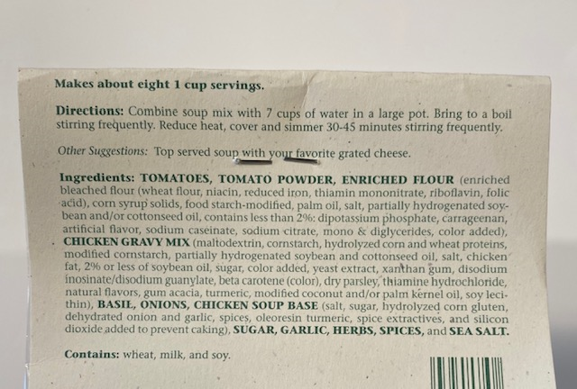 Tomato Basil Soup