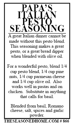Papa's Italian Pesto Seasoning Blend