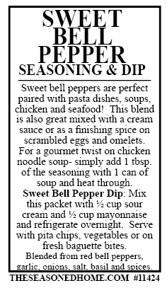 Sweet Bell Pepper Seasoning