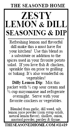 Zesty Lemon & Dill Seasoning