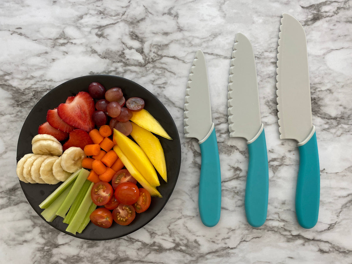 Chef’s Knife Set – 3pc Kid-Safe Nylon Knives