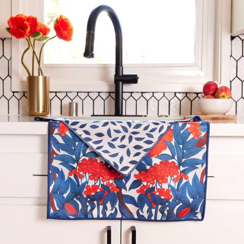 Icelandic Poppies Eco Tea Towel