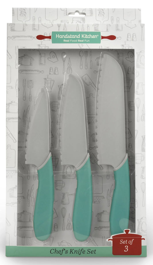 Chef’s Knife Set – 3pc Kid-Safe Nylon Knives