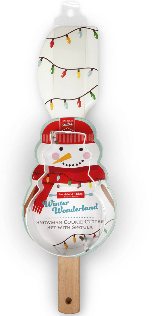 Snowman Cookie Cutter & Spatula Set – Holiday Baking Gift