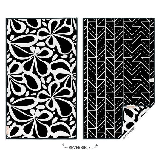 Mod Floral Tile Microfiber Towel