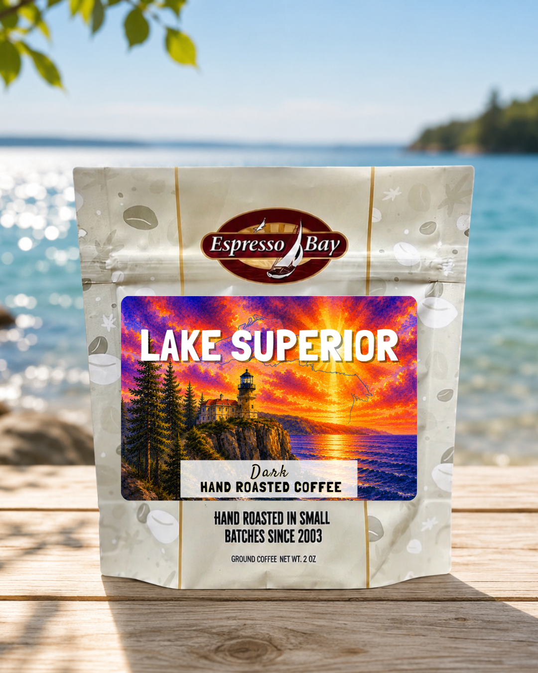 Single Serve Coffee Pack [Great Lakes Series]: Lake Superior - Dark Roast