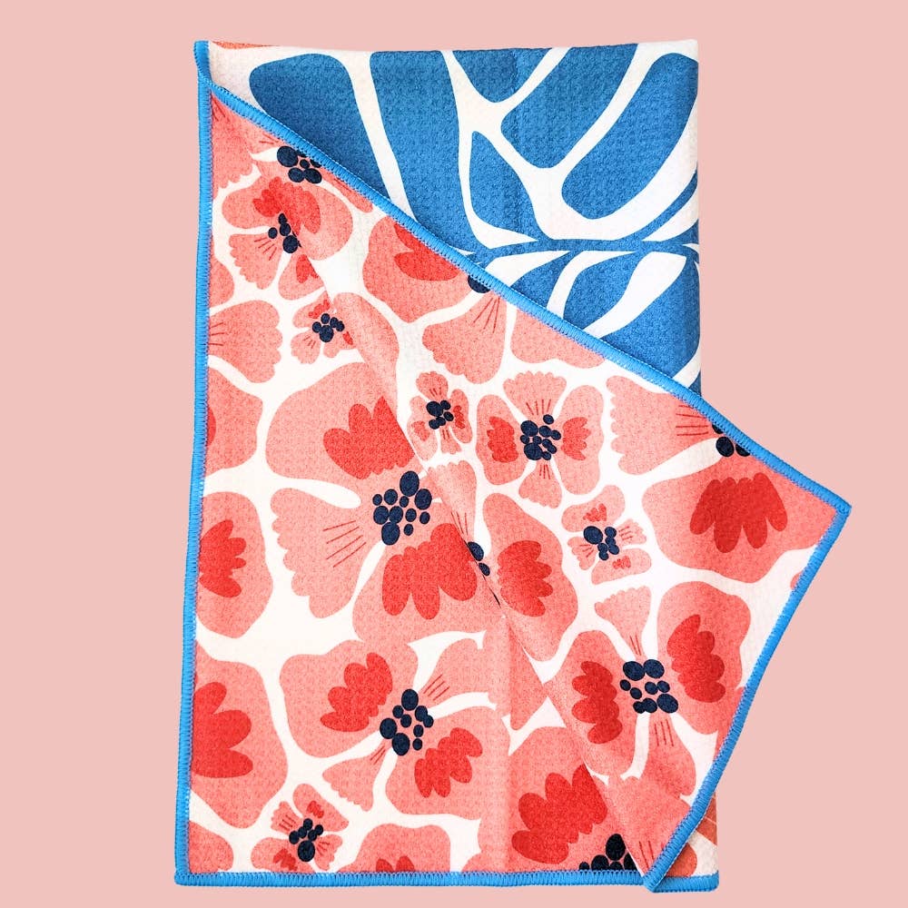 Blush - Dual Sided Hand Towels - Microfiber Kitchen Towels