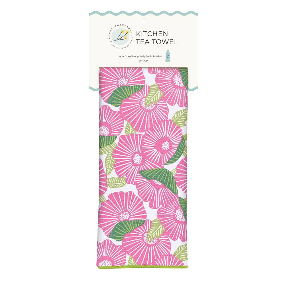 Poppy Papaver Eco Tea Towel
