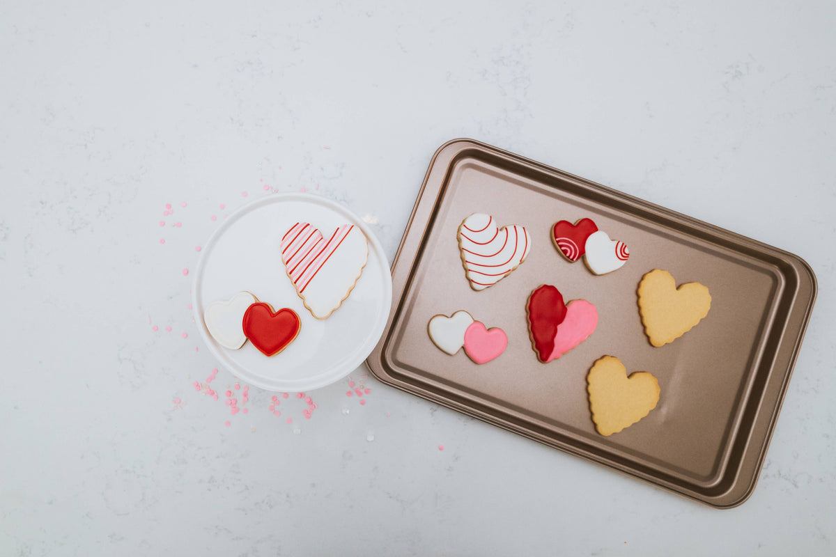 Bake With Love Spatula & Heart Cookie Cutter