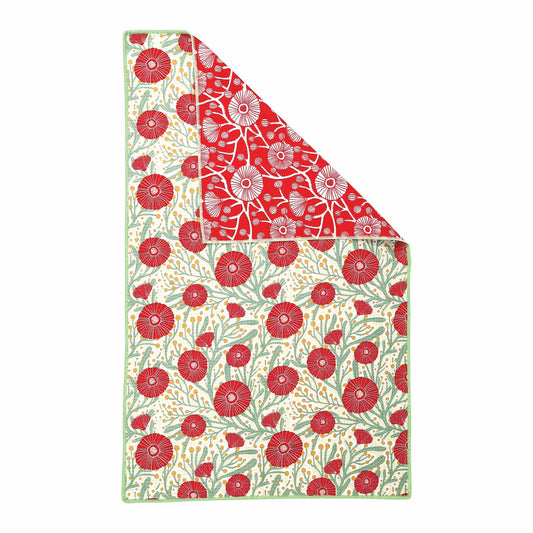 Camellia Bouquet Eco Tea Towel
