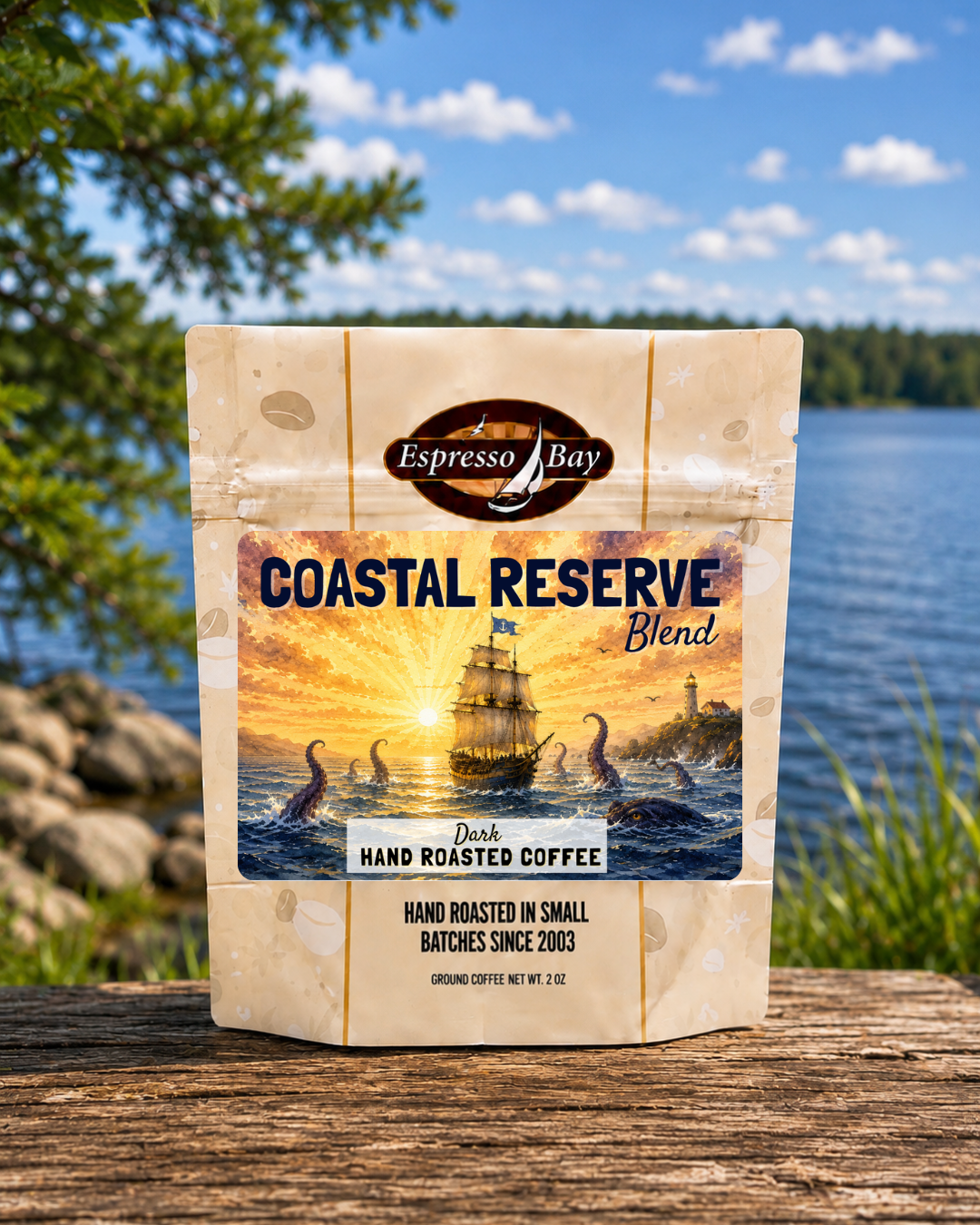 Coastal Reserve [Premium Italian Dark Roast] Unflavored