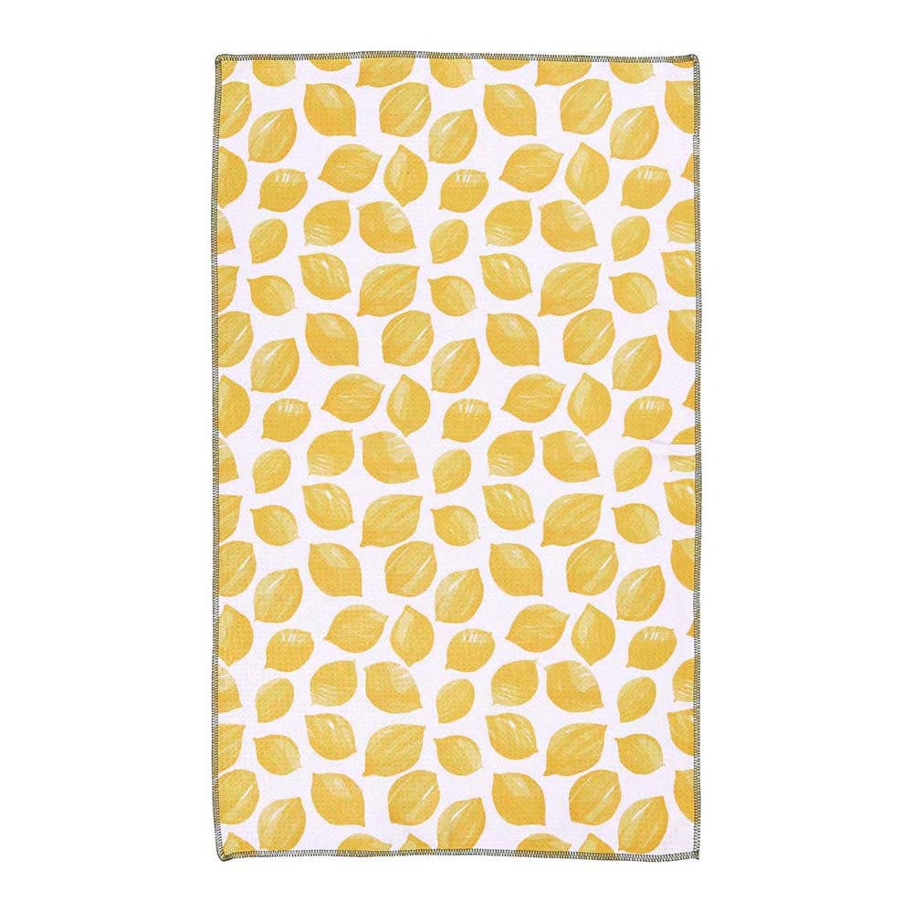 Lemon Blossoms Eco Tea Towel