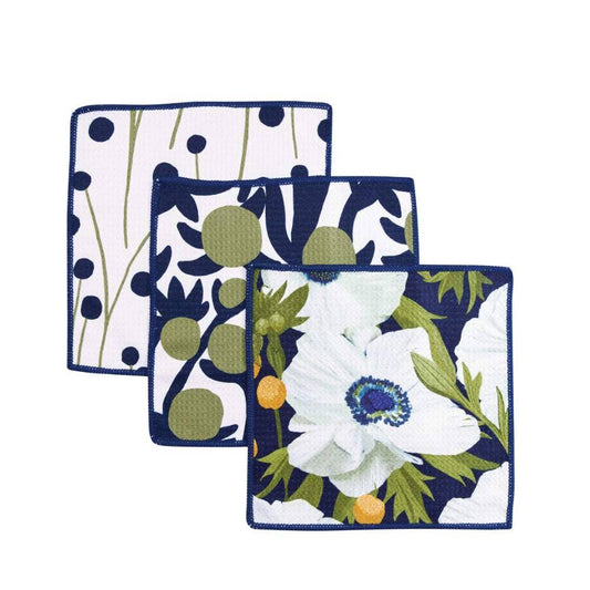Anemone Poppy Eco Dish Cloth (Set of 3)