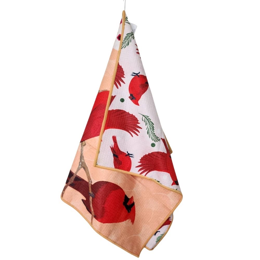 Cardinal - Dual Sided Tea Towel - Kitchen & Hand Towel