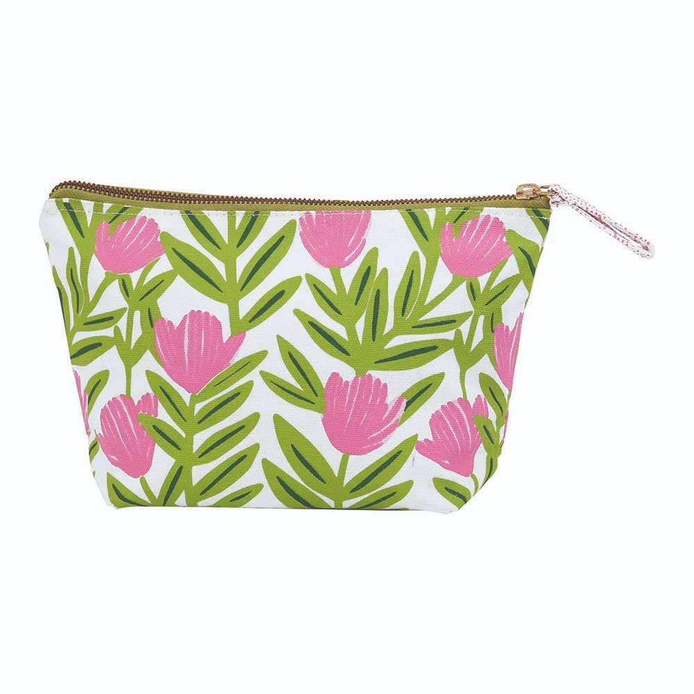 Pink Delight Medium Canvas Pouch