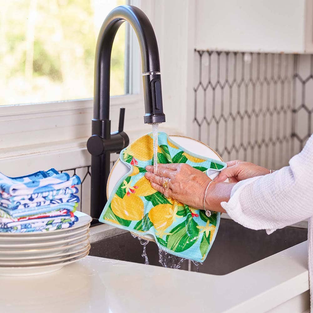 Lemon Blossoms Eco Dish Cloth (Set of 3)