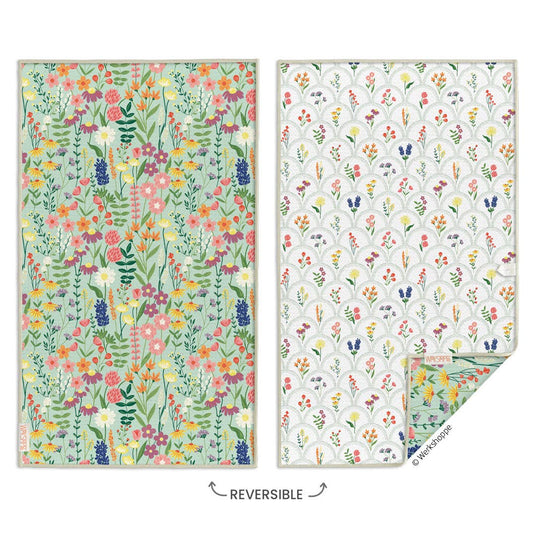 Wildflowers Microfiber Kitchen Towel, Spring Decor and Gift