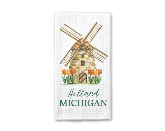 Custom Tulip Festival Kitchen Towel - Holland, MI