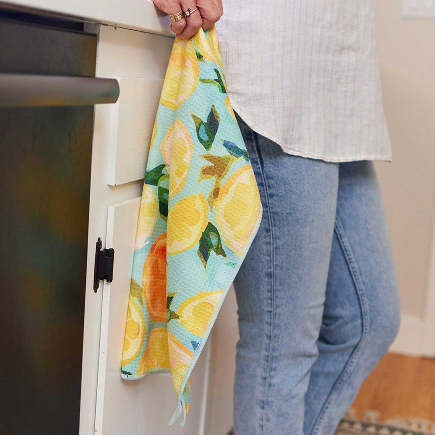 Lemon Slices Eco Kitchen Tea Towel