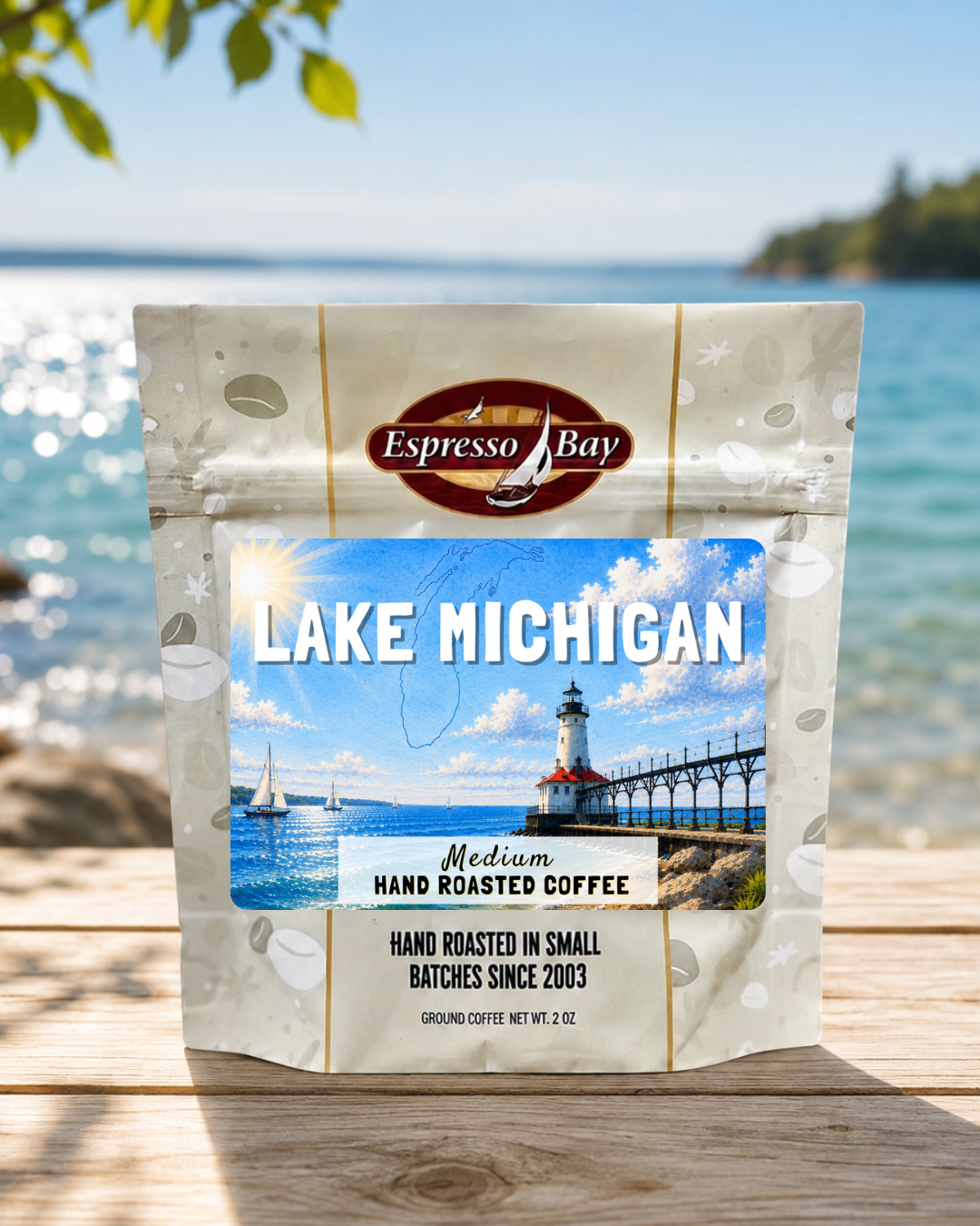 Single Serve Coffee Pack [Great Lakes Series]: Lake Michigan - Medium Roast