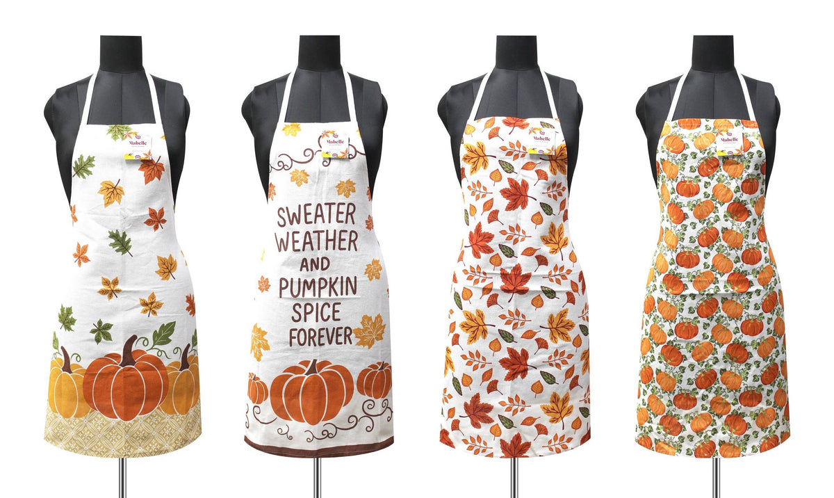 Fall Printed Cotton Aprons