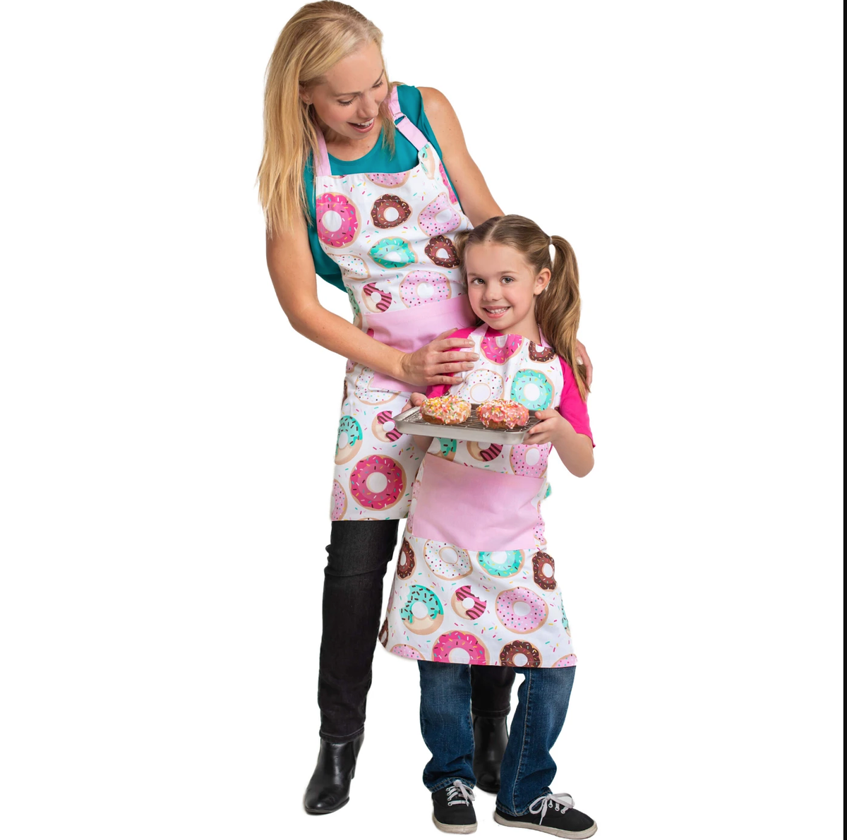 Donut Shoppe Adult & Youth Apron Set – Matching 2pc Set