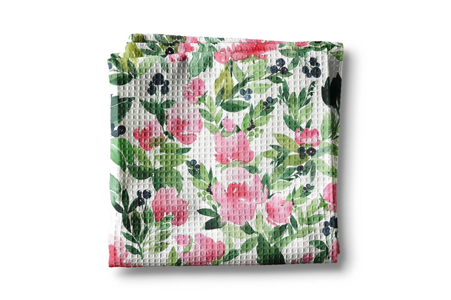 Pink Floral Kitchen Flower Bloom Spring Summer Towel