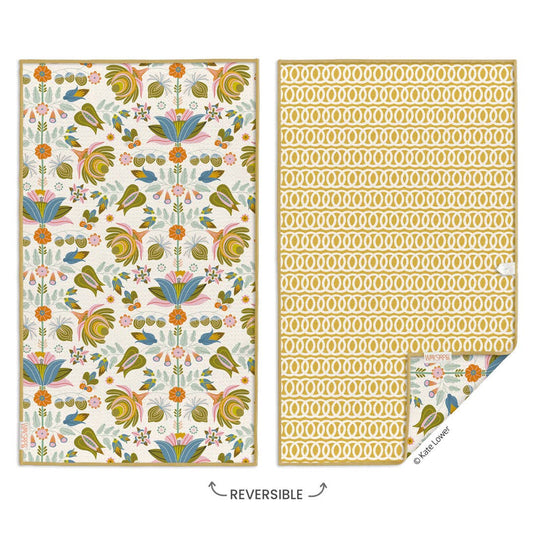Cottage Floral Ultra Absorbent Microfiber Kitchen Towel
