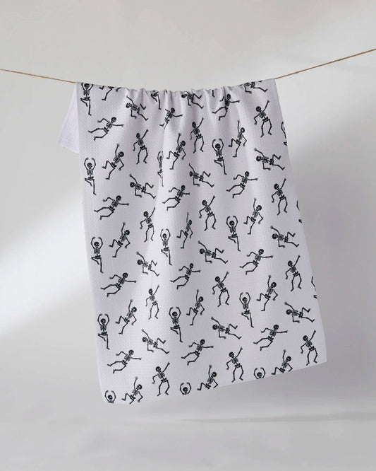 Bone Jamboree Tea Towel: White