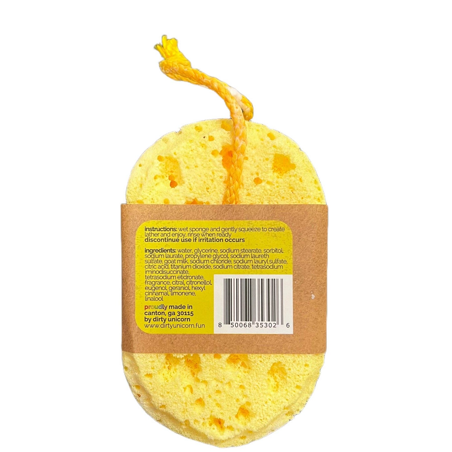 Soapy Scrubbie - Carpe Lemon