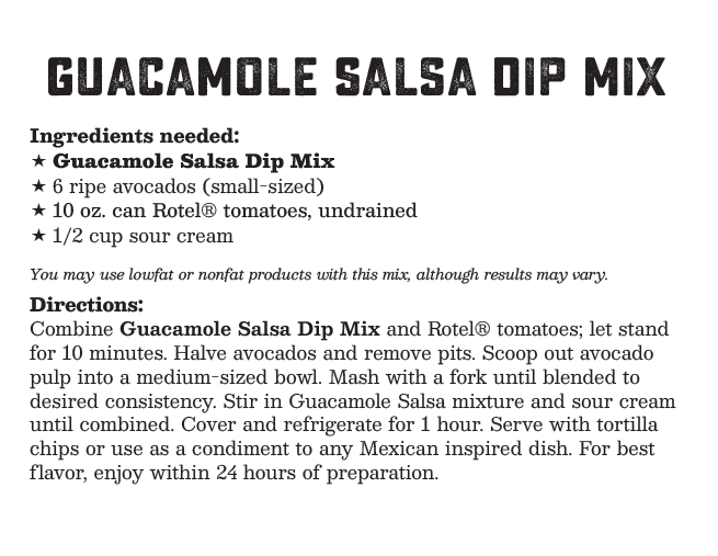 Coastal Kitchen- Guacamole Salsa Mix
