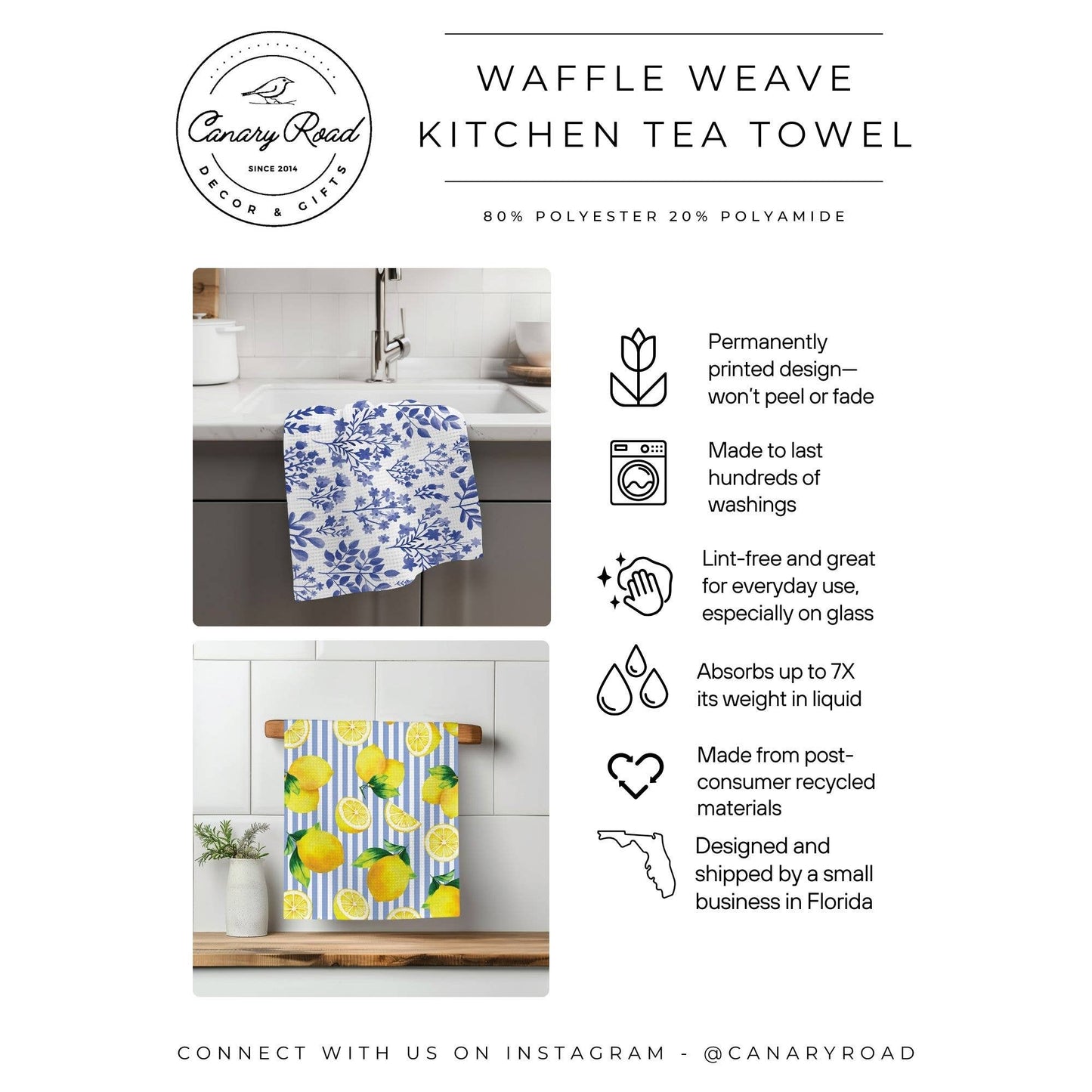 Tulip Kitchen Flower Bloom Spring Summer Towel
