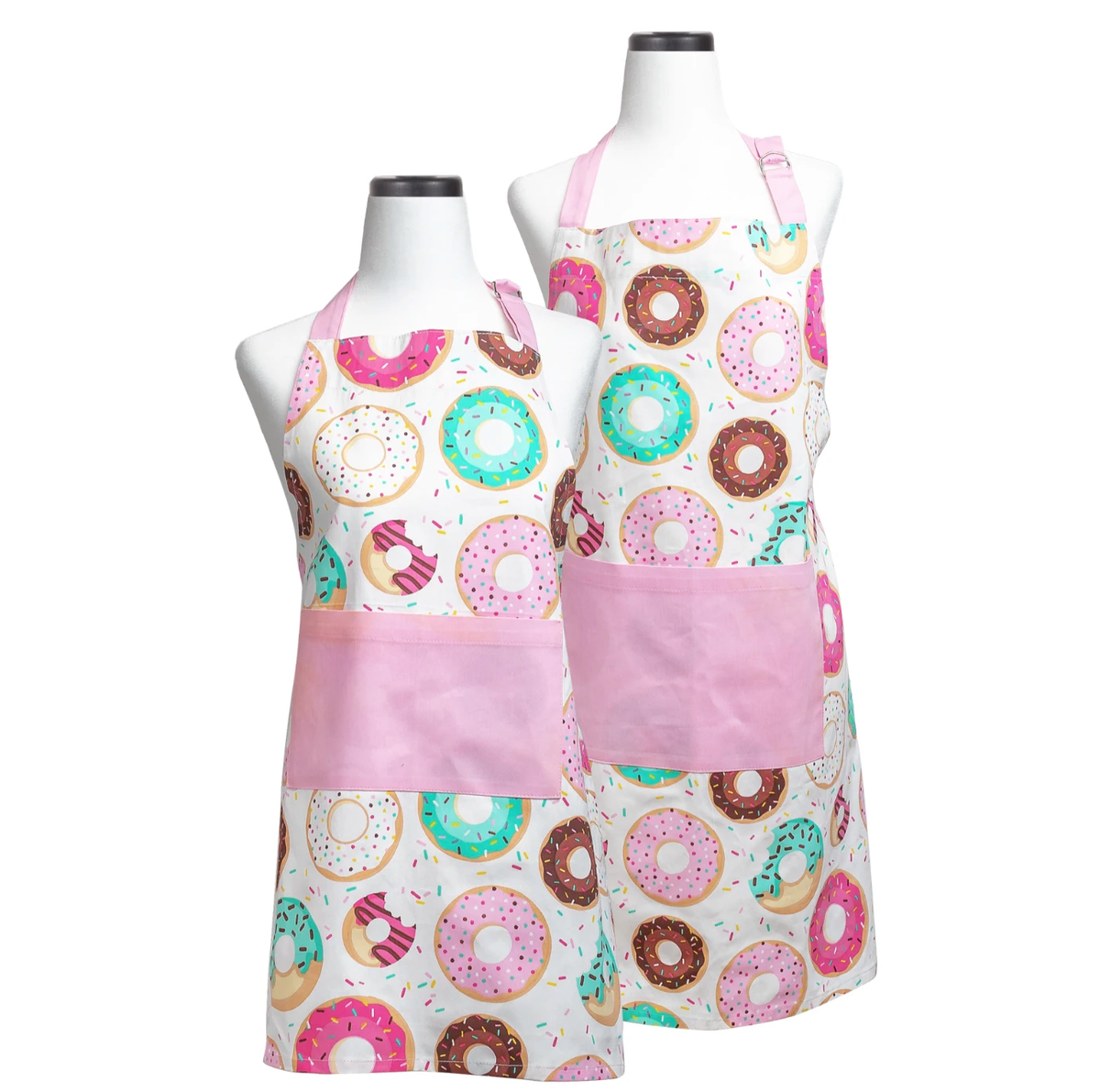 Donut Shoppe Adult & Youth Apron Set – Matching 2pc Set