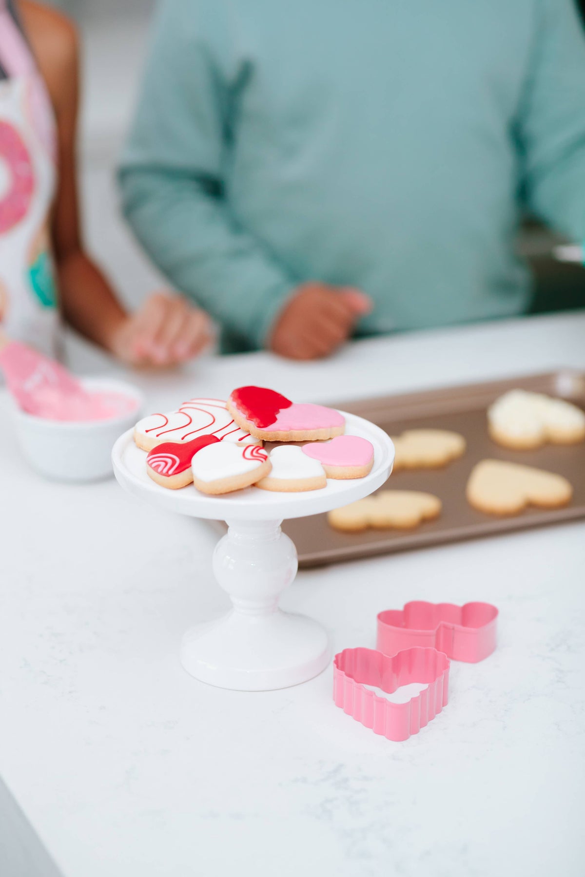 Bake With Love Spatula & Heart Cookie Cutter
