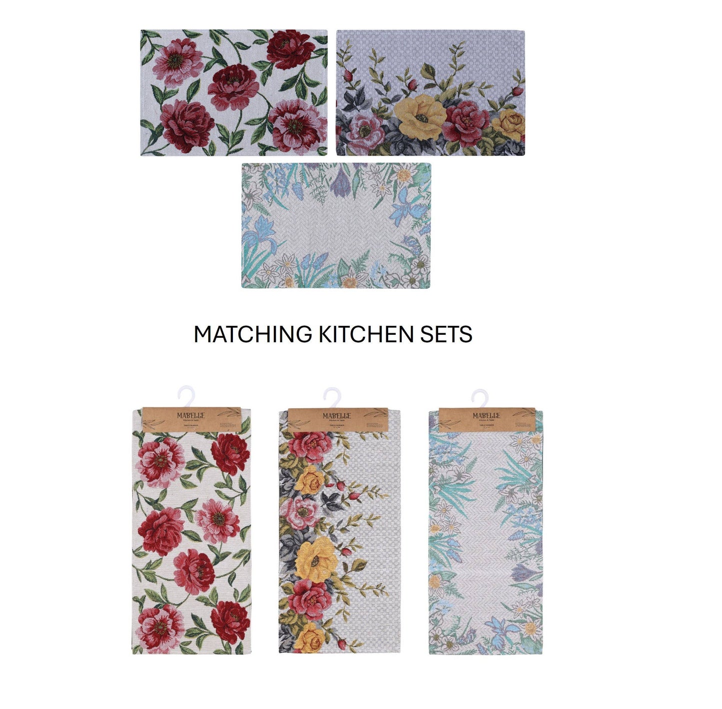 Floral Tapestry Table Runner 54-Inch