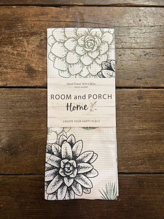 Succulent - Hand/Tea Towel - Recycled Microfiber