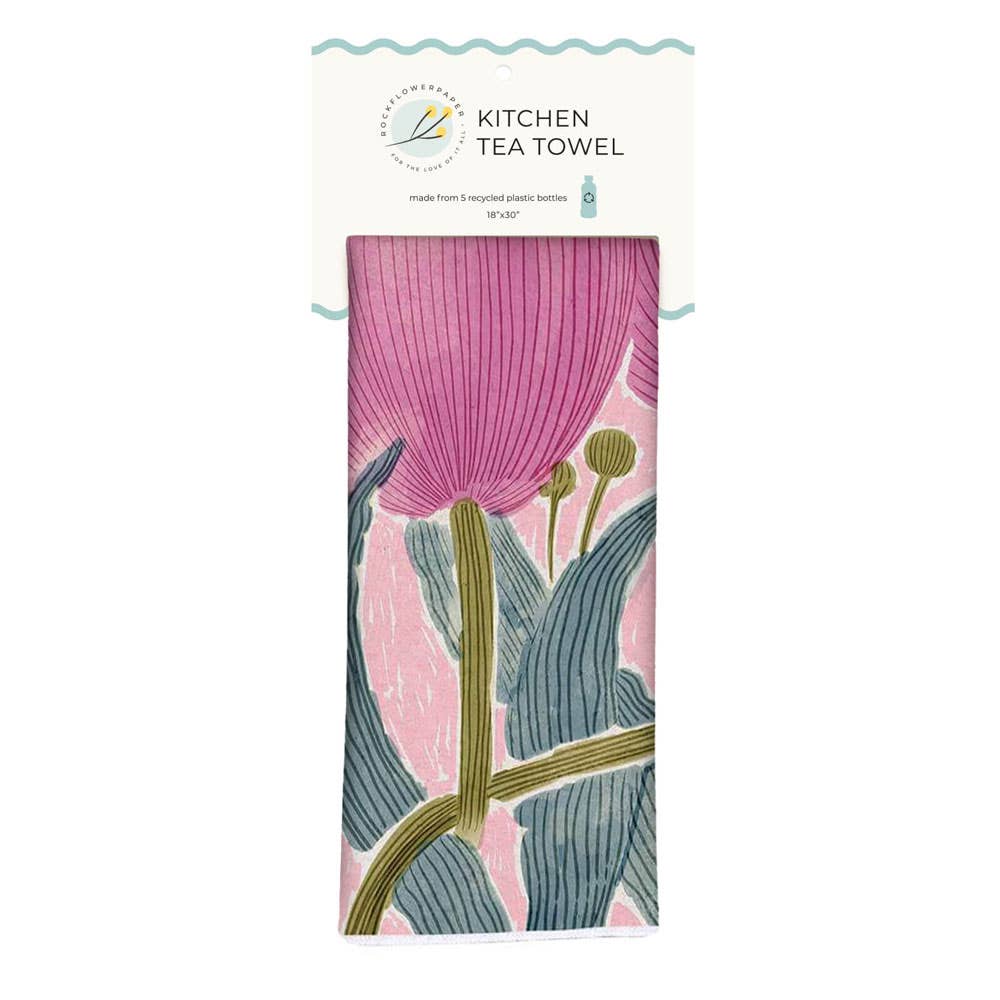 Tulip Blooms Eco Tea Towel