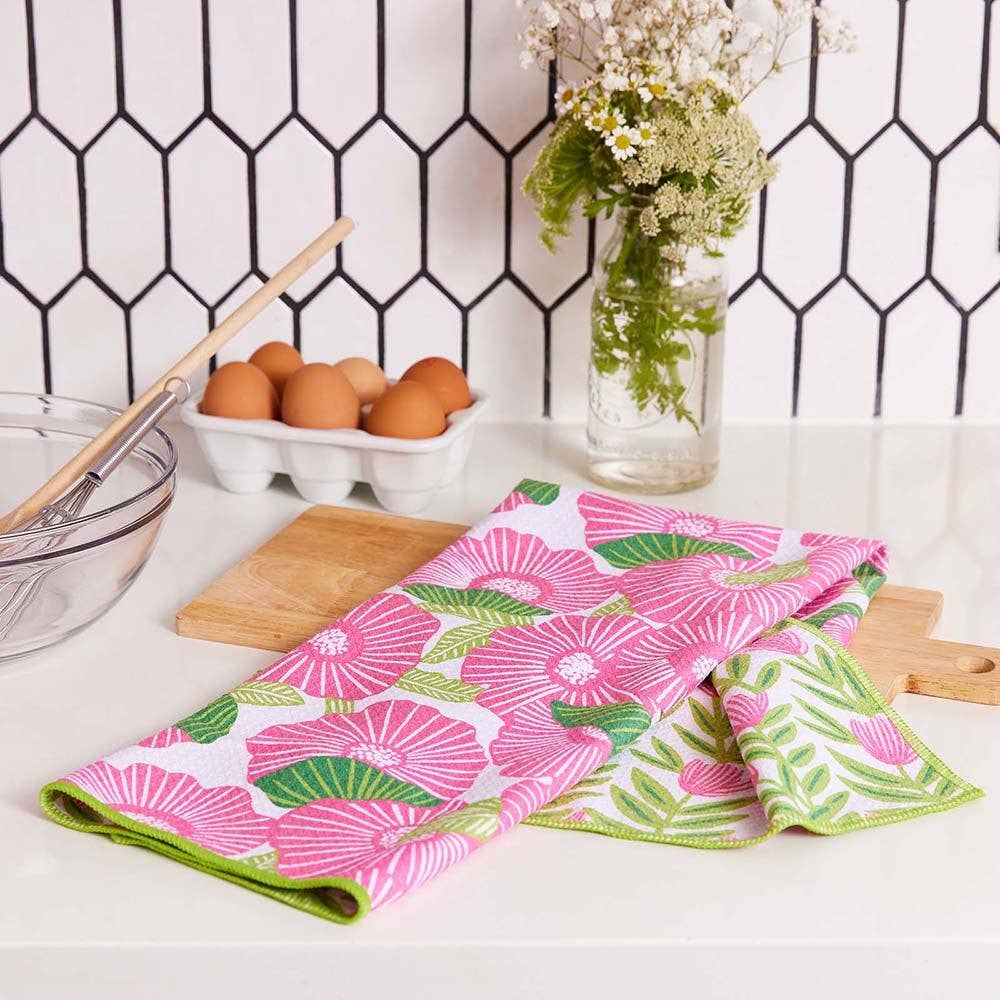 Poppy Papaver Eco Tea Towel