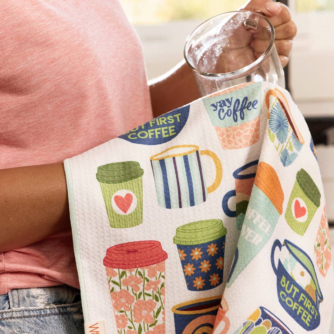 But First Coffee Microfiber Towel, Mother's Day Gift